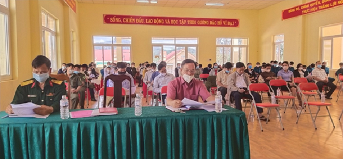 UBND xa Cu Mot to chuc Hoi nghi tong ket cong tac Nha nuoc, chinh sach tin dung nam 2021 1